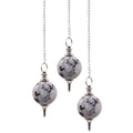 Sphere Pendulums Rainbow Moonstone for Dowsing and Divination