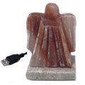 USB Angel Shaped Himalayan Salt Lamp with Multicolour Light Design