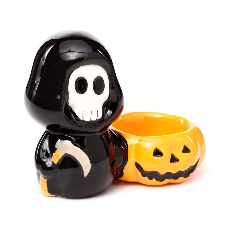 Ceramic Skull Boy Tea Light Candle Holder for Unique Décor