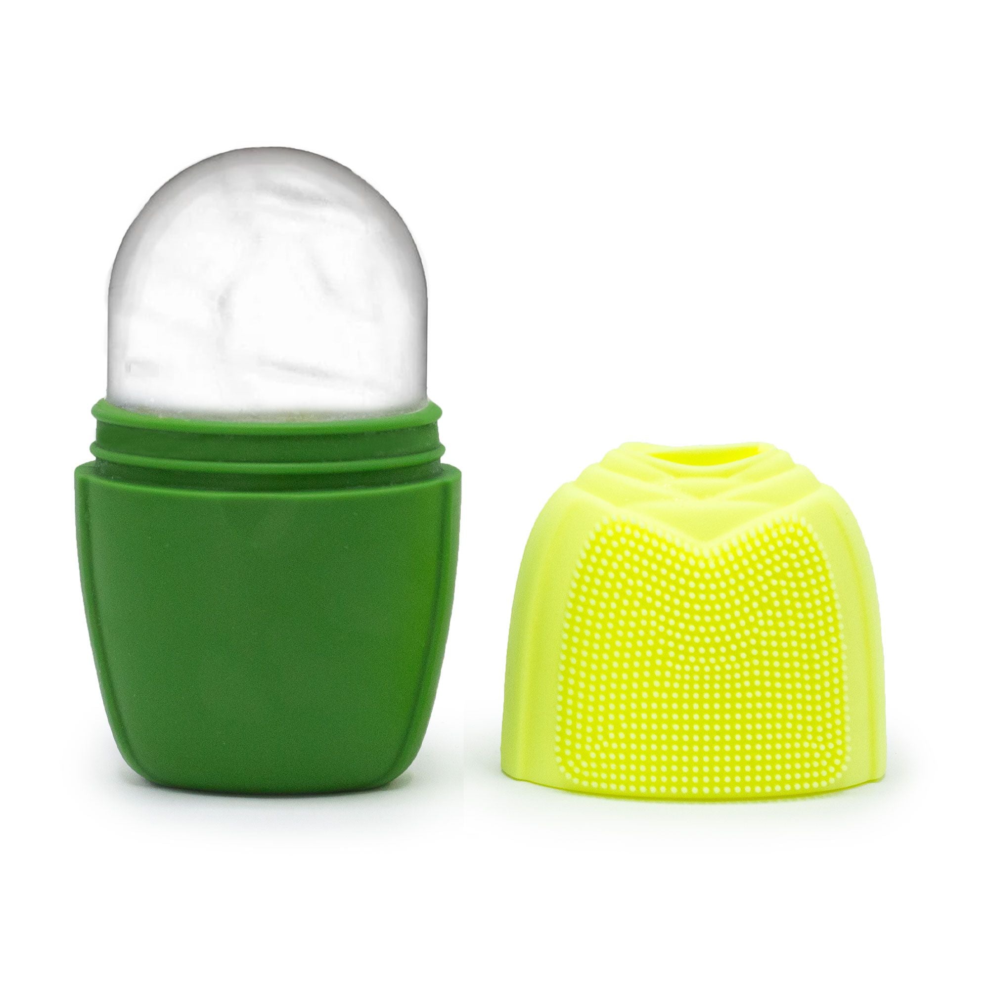 Silicone Ice Face Roller in Refreshing Green for Skincare Routine