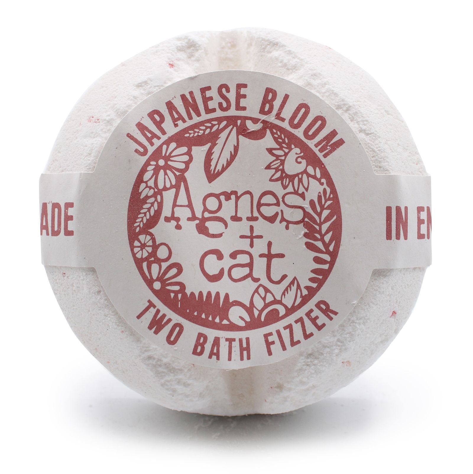 Agnes + Cat Bath Fizzer Japanese Bloom for Relaxing Bath Soaks