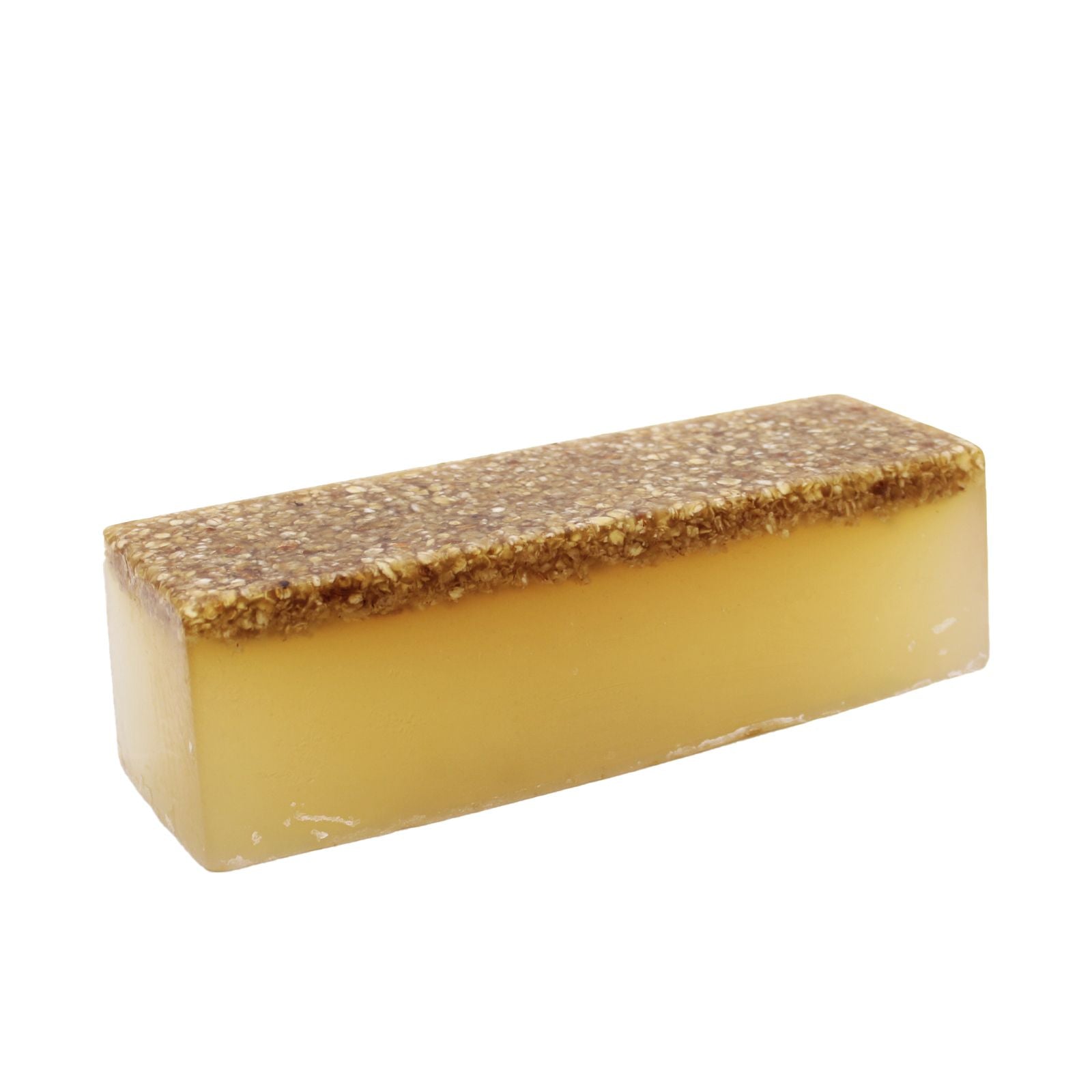 Honey & Oatmeal Soap Loaf with Exfoliating Oats on Top