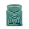 Square Buddha Burner in Soft Turquoise for Home Fragrance