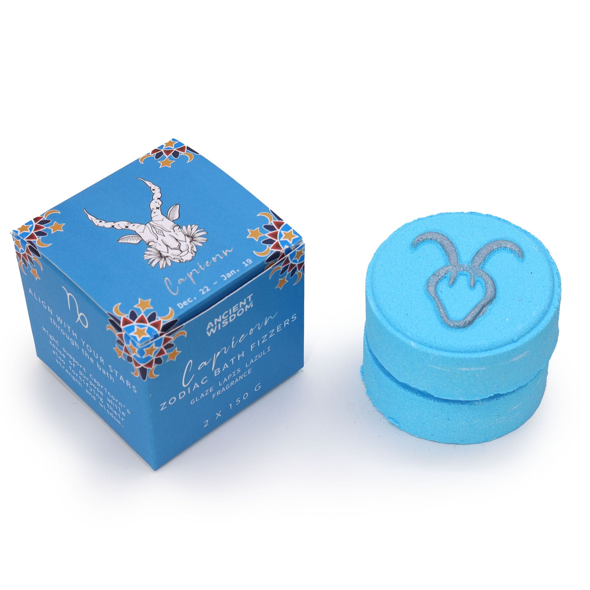 Zodiac Bath Fizzers with Horoscope Capricorn for Relaxation