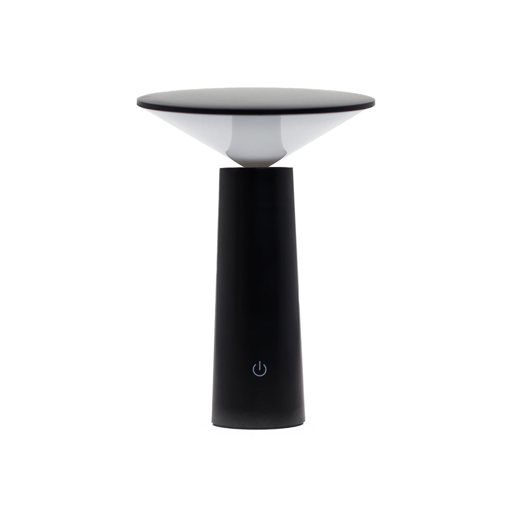 Touch Lamp Black Mushroom Design with Adjustable Pattern Light