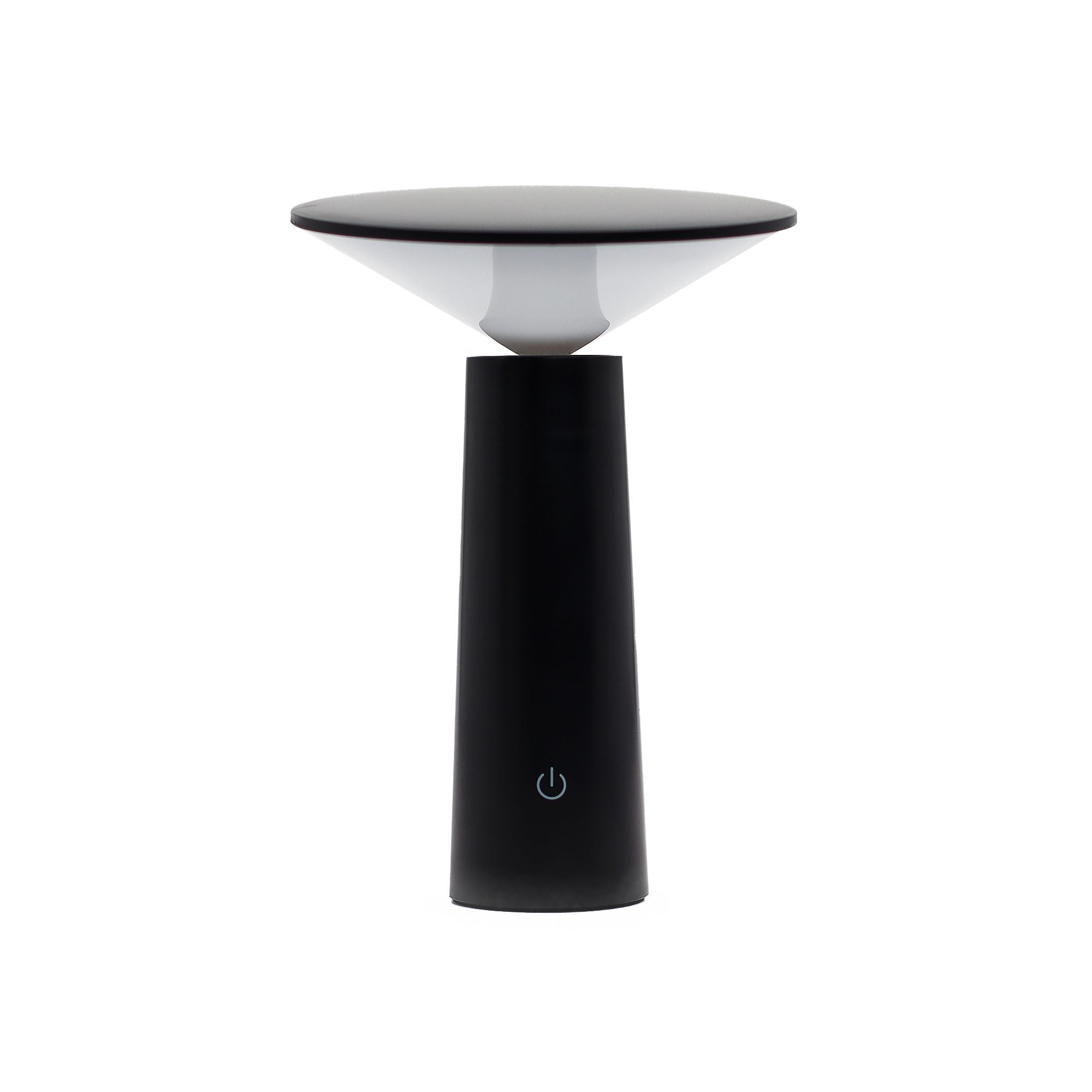 Touch Lamp Black Mushroom Design with Adjustable Pattern Light