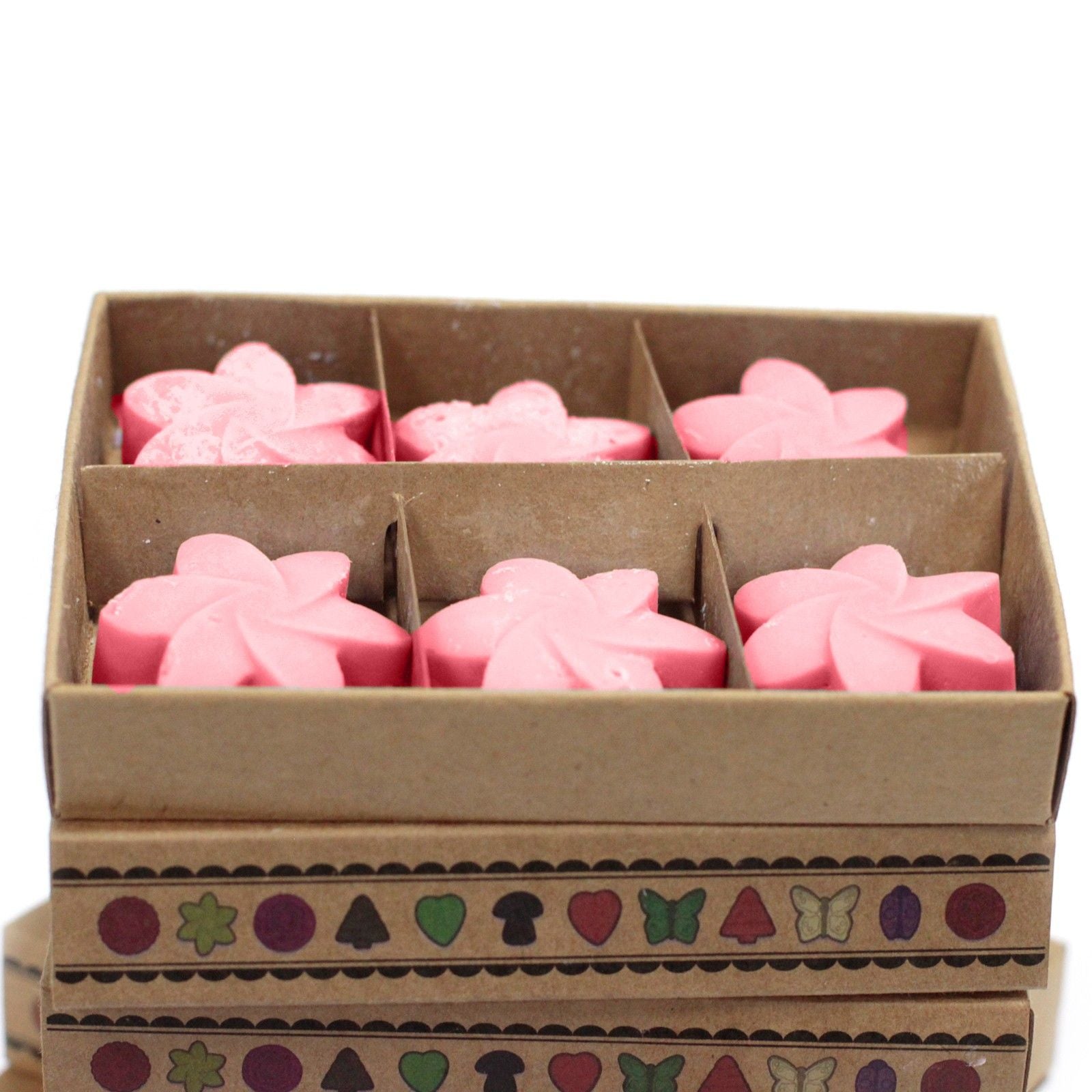 Box of 6 Classic Rose Wax Melts for Home Fragrance Delight