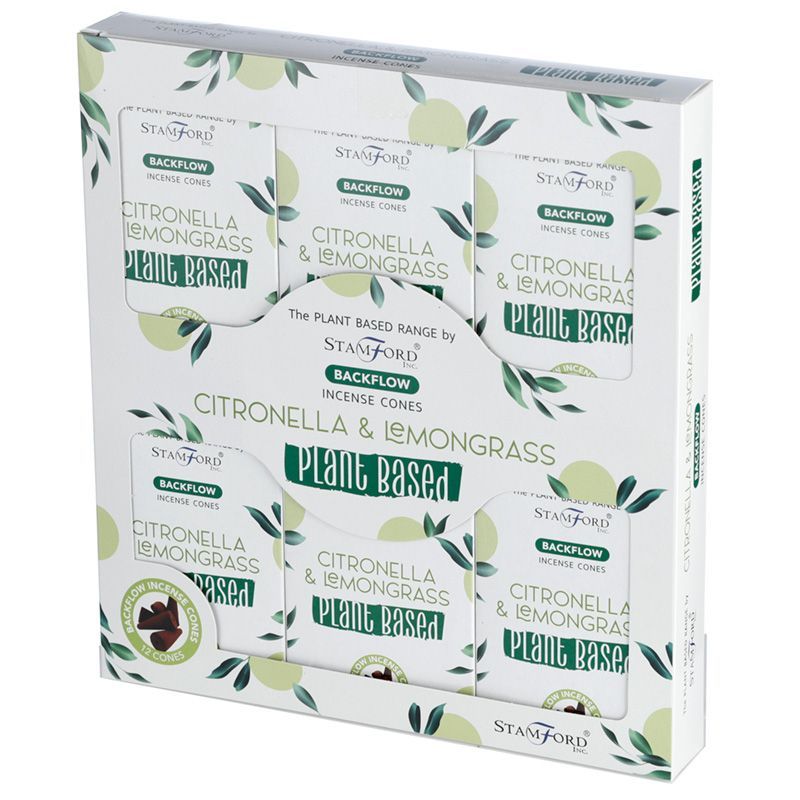 Plant Based Backflow Incense Cones with Citronella and Lemongrass