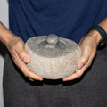 Large Natural Riverstone Grounding Pot for Home Decor Display