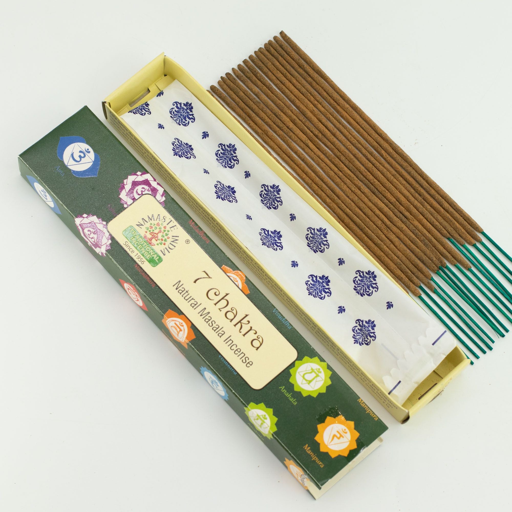Namaste Mandala Masala Incense Sticks 7 Chakra for Calm Spaces