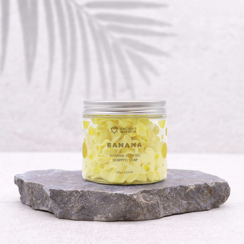 Banana Whipped Soap 120g for a Refreshing Bath Experience