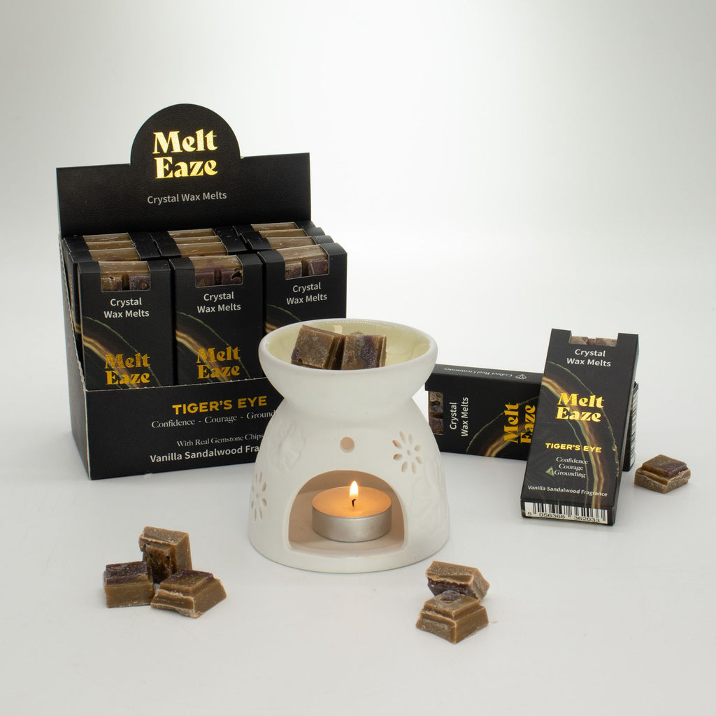 MeltEaze Wax Melts 50g Tigereye Strength with Vanilla Sandalwood