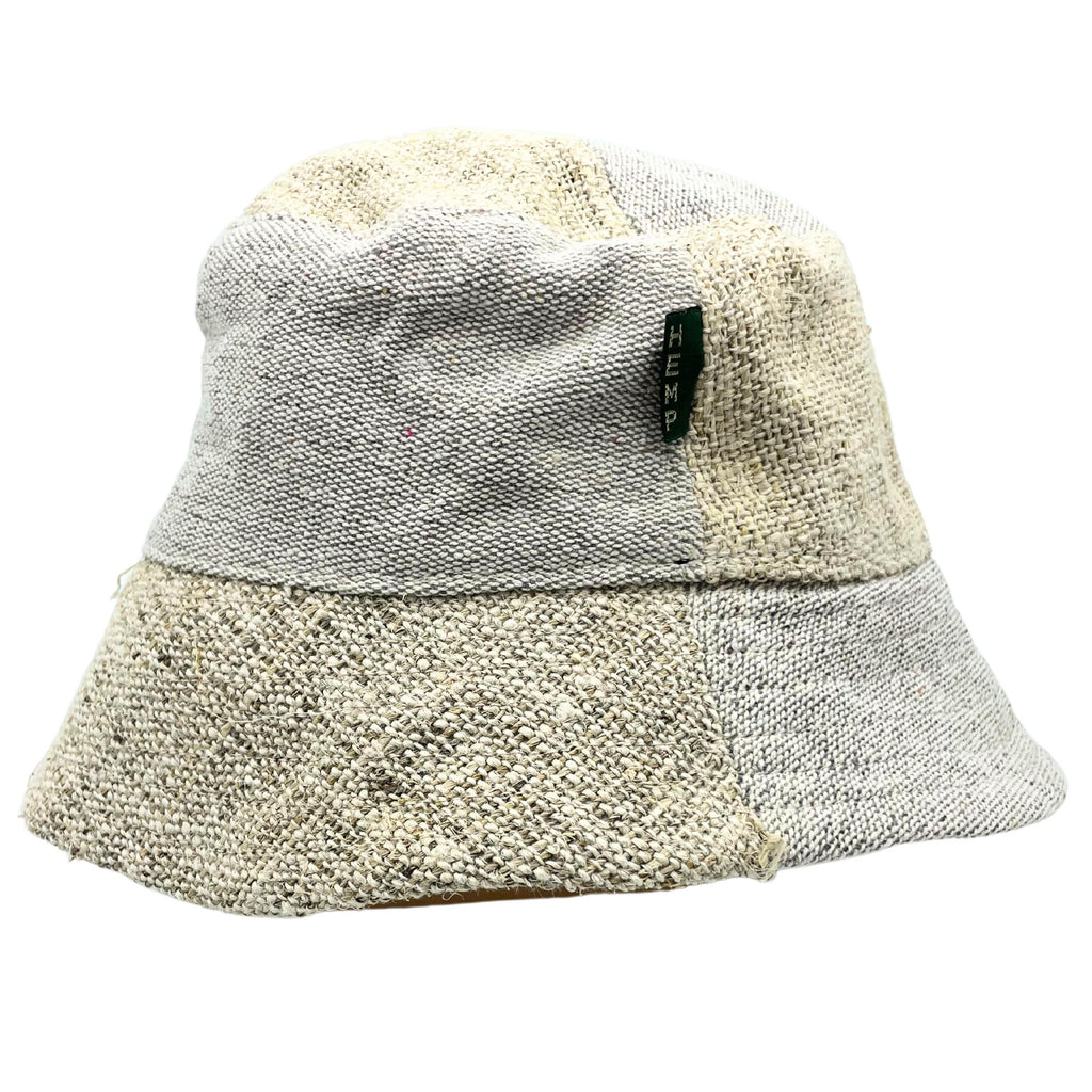 Patched Hemp and Cotton Boho Festival Hat for Eco Friendly Style