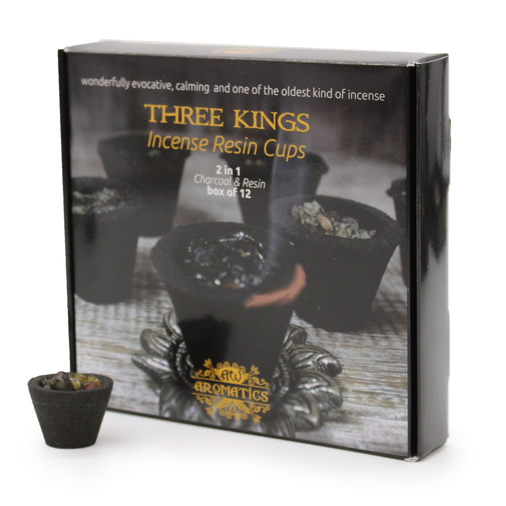 Box of 12 Resin Cups Three Kings for Home Fragrance Experience