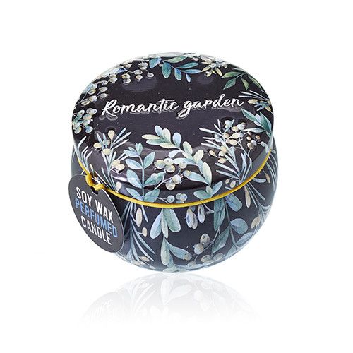 Art Tin Candle Romantic Garden Tea and Rose Assorted Designs