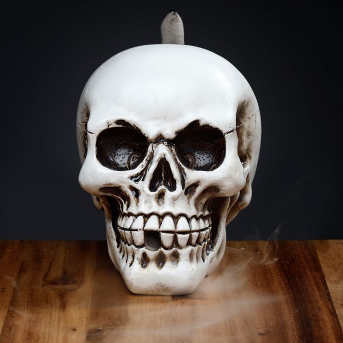 Skull Backflow Incense Burner for Captivating Smoke Effects