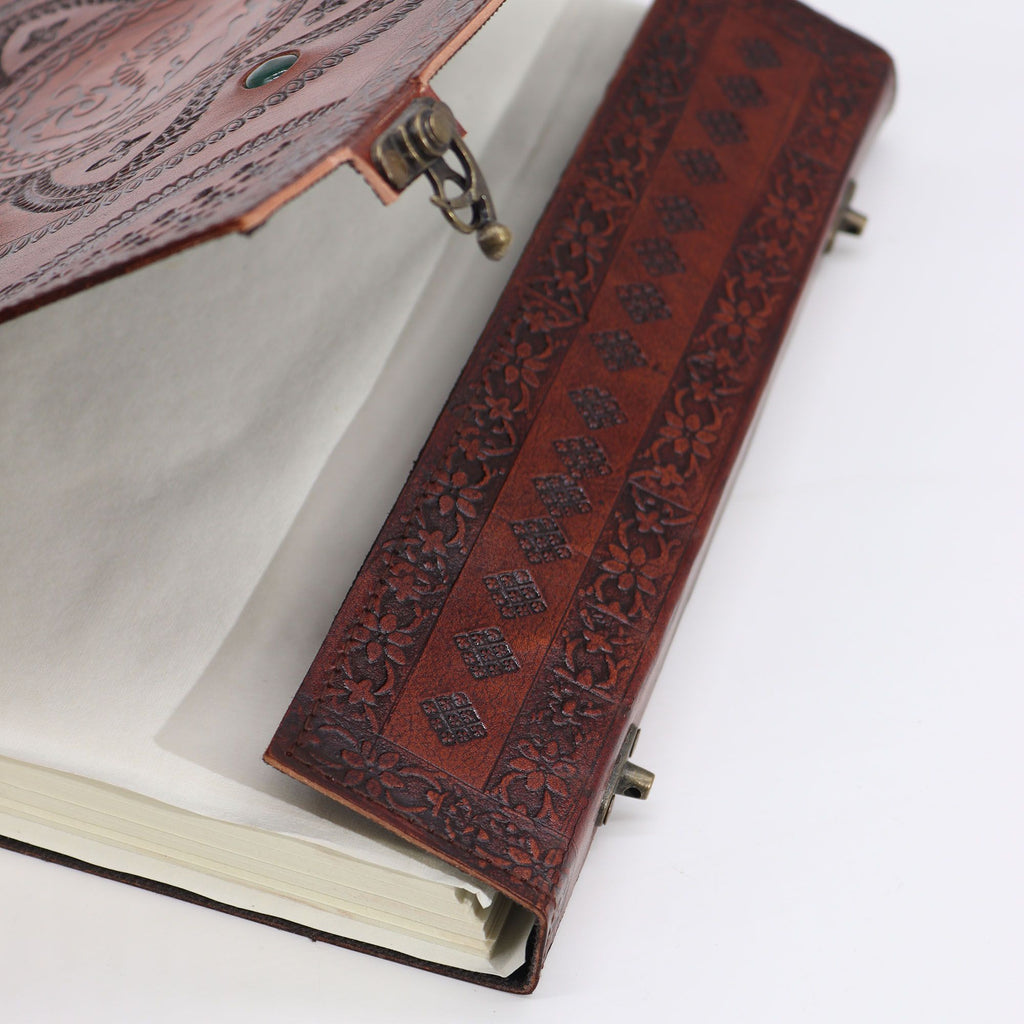 Huge Tomb Book with Dragon Mandala Design and Chakra Stones