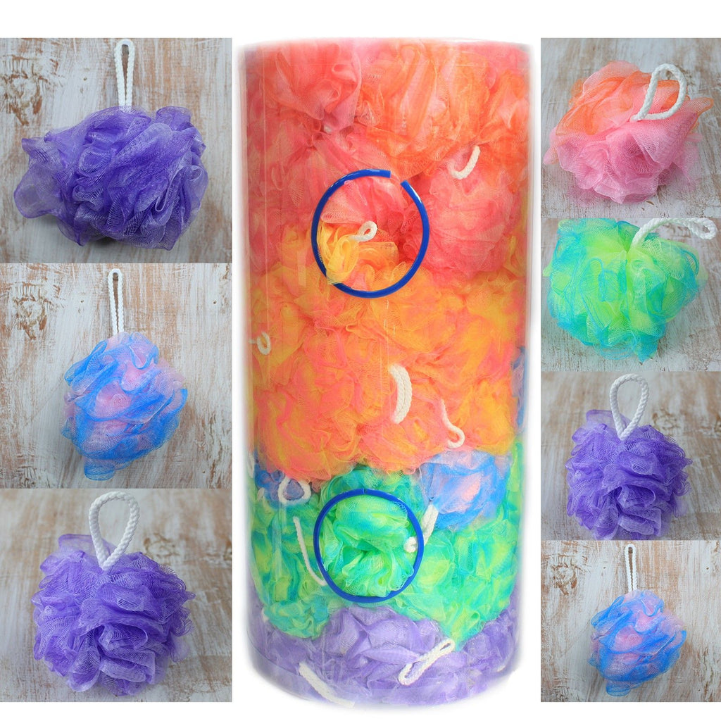Pretty Variegated Scrunchie in Assorted Colours for Bath Time Fun