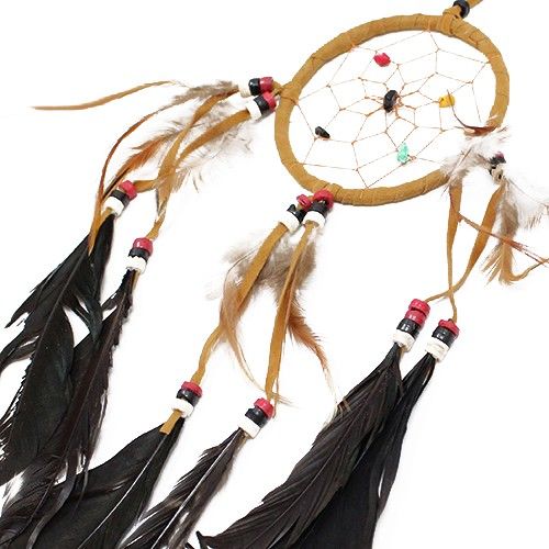 Bali Dreamcatchers Medium Round in Cream Coffee and Chocolate