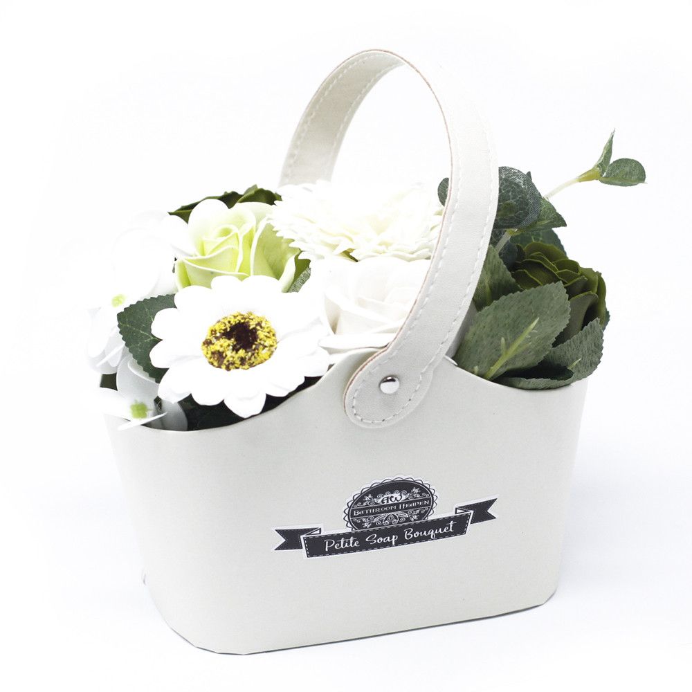 Bouquet Petite Basket in Pastel Green for Bath Time Indulgence