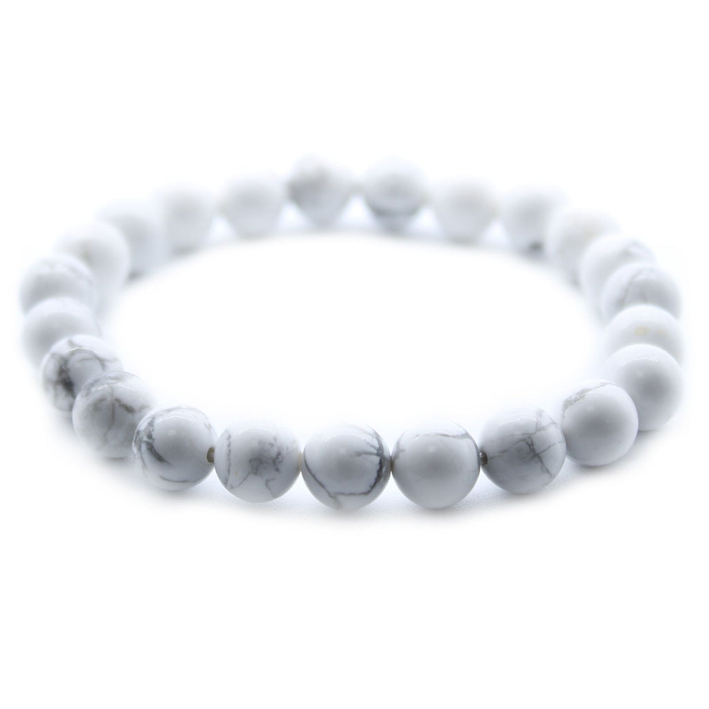 Power Bracelet White Jasper for Style Relaxation and Calmness