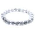Power Bracelet White Jasper for Style Relaxation and Calmness