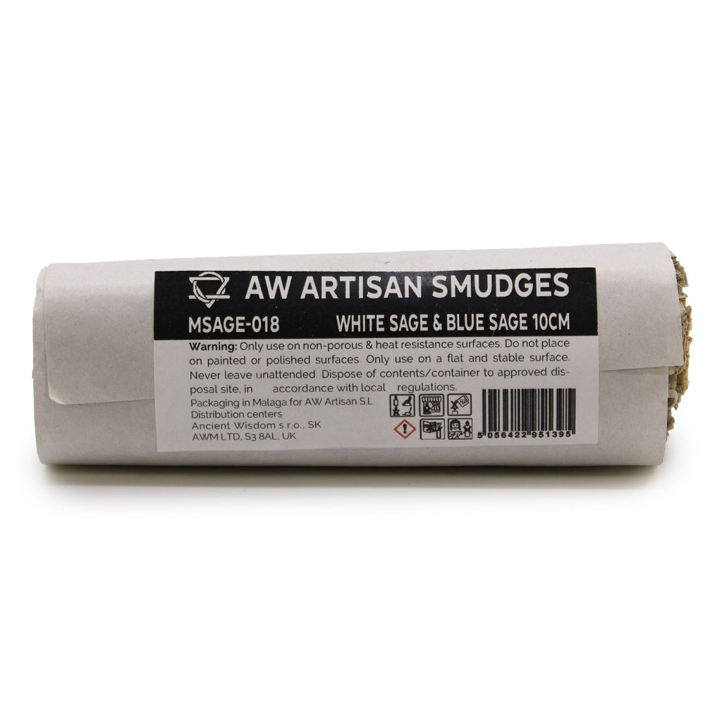 Smudge Stick White Sage and Blue Sage 10cm for Cleansing Spaces