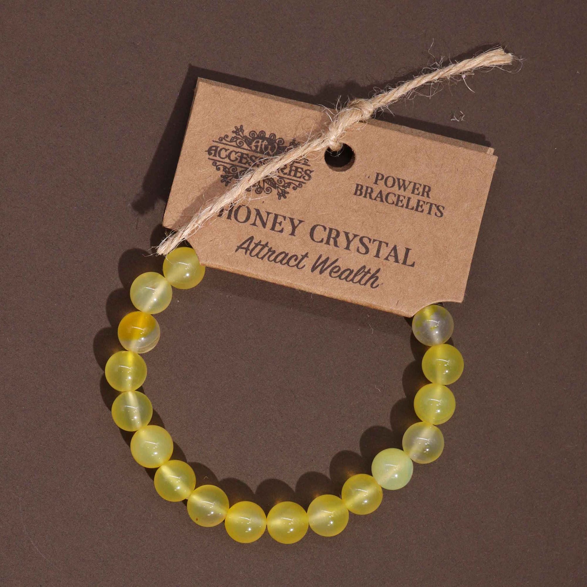 Power Bracelet Honey Crystal for Everyday Style and Unique Gifts