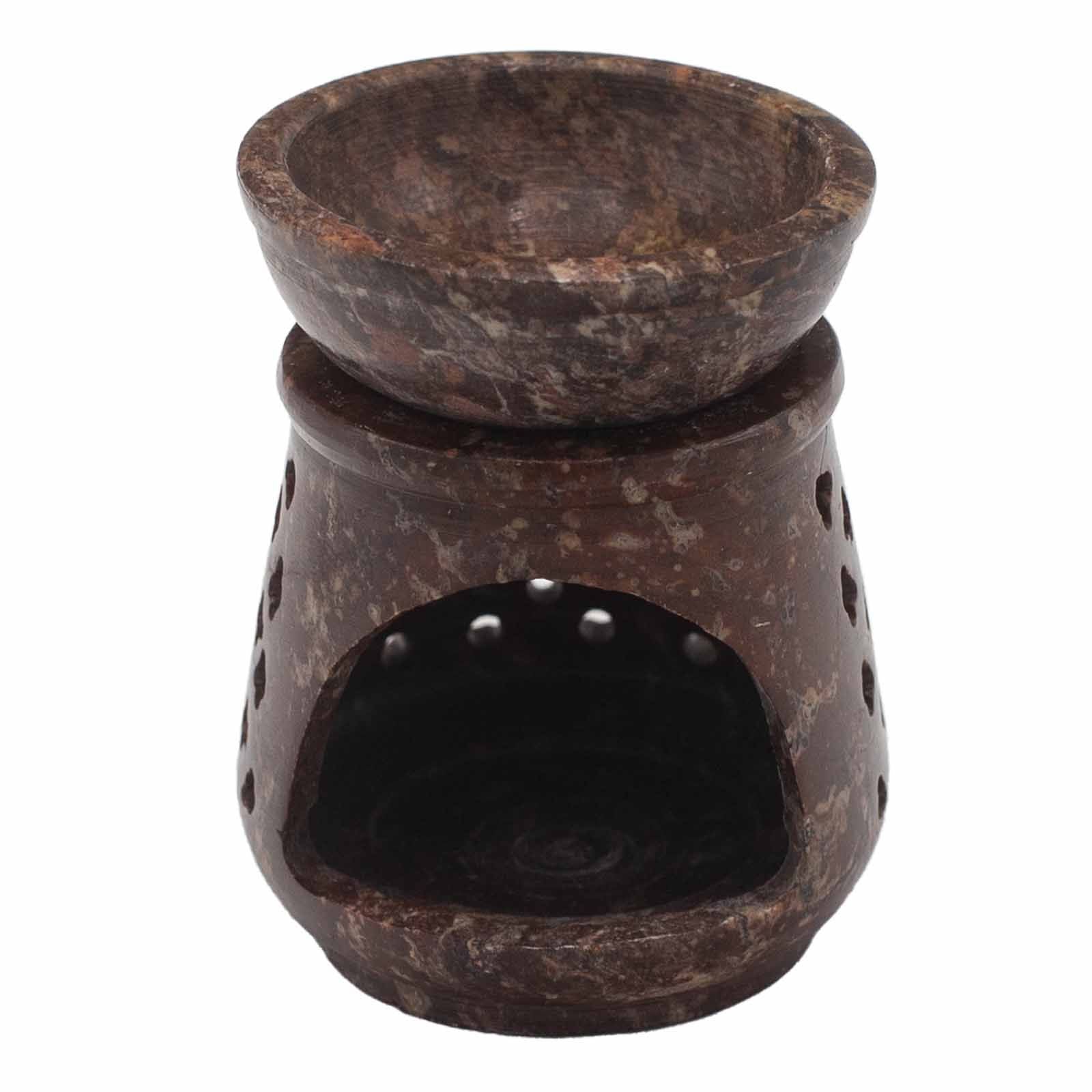 Small Soapstone Oil Burner 8cm Classic for Home Fragrance