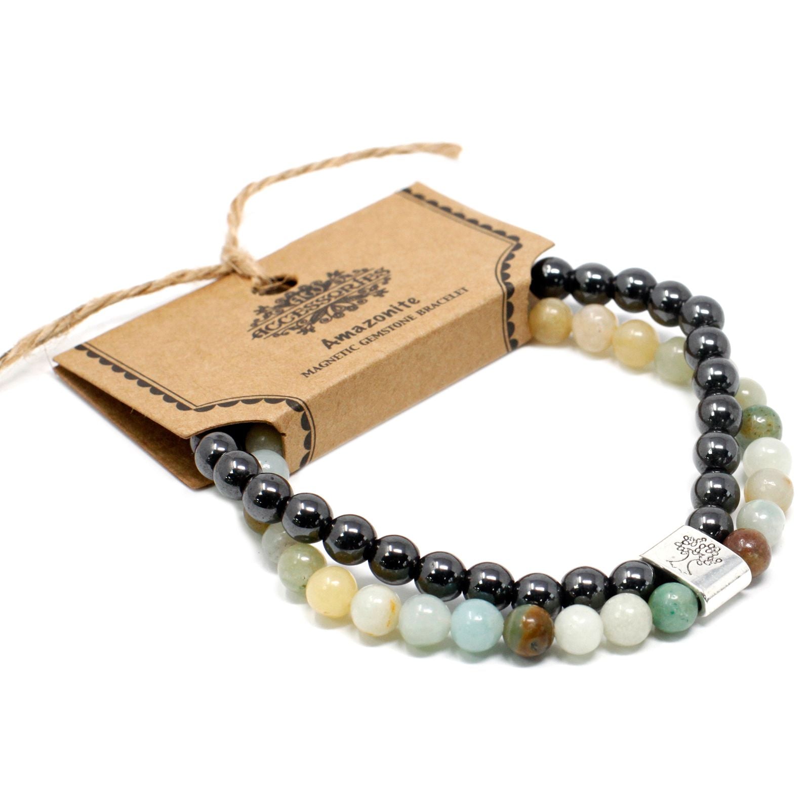 Magnetic Gemstone Bracelet in Amazonite for Everyday Style