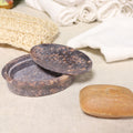 Classic Oval Soapstone Soap Dish & Drainer for Elegant Bathrooms