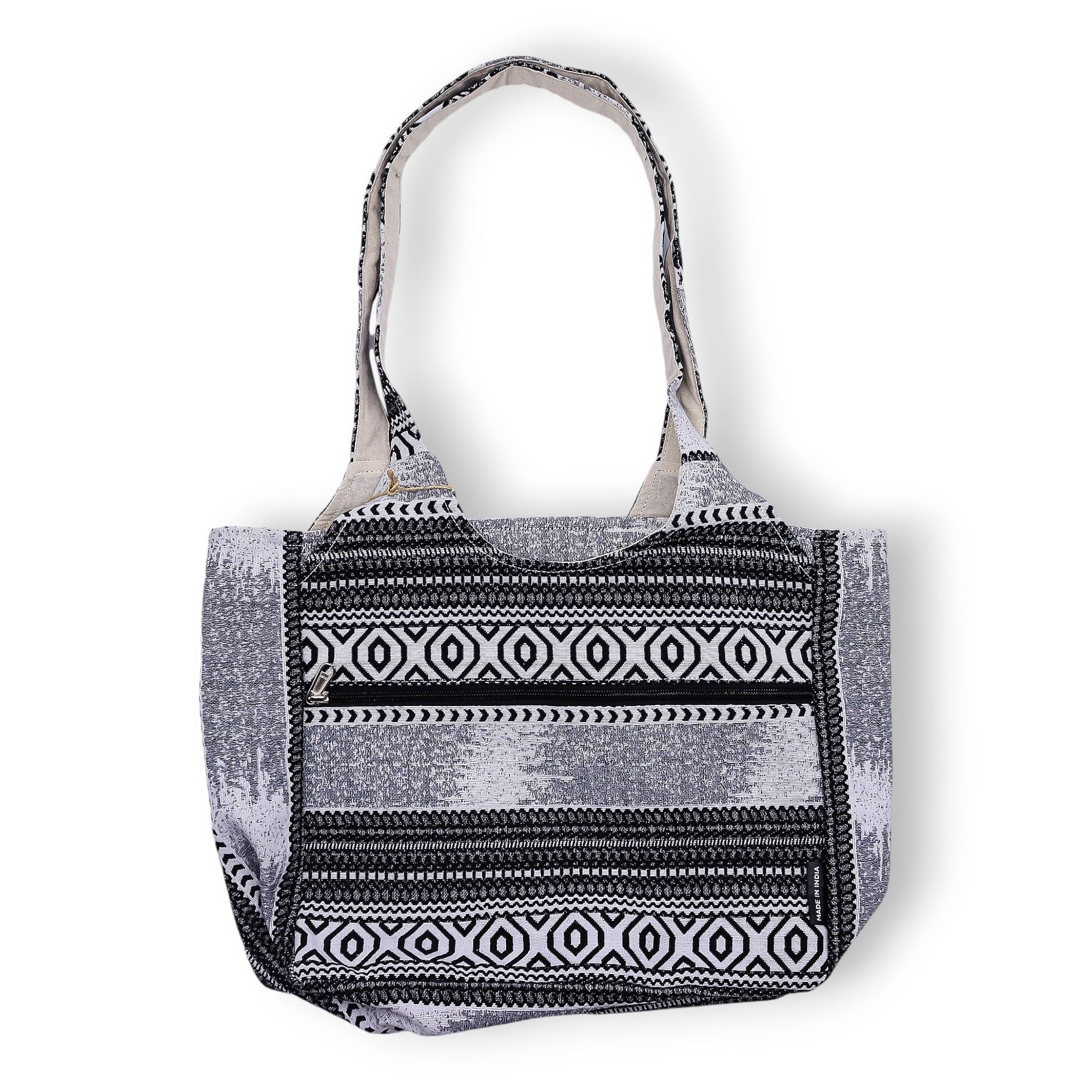 Nomad Sari Jacquard Natural Wander Muse Bag for Everyday Use
