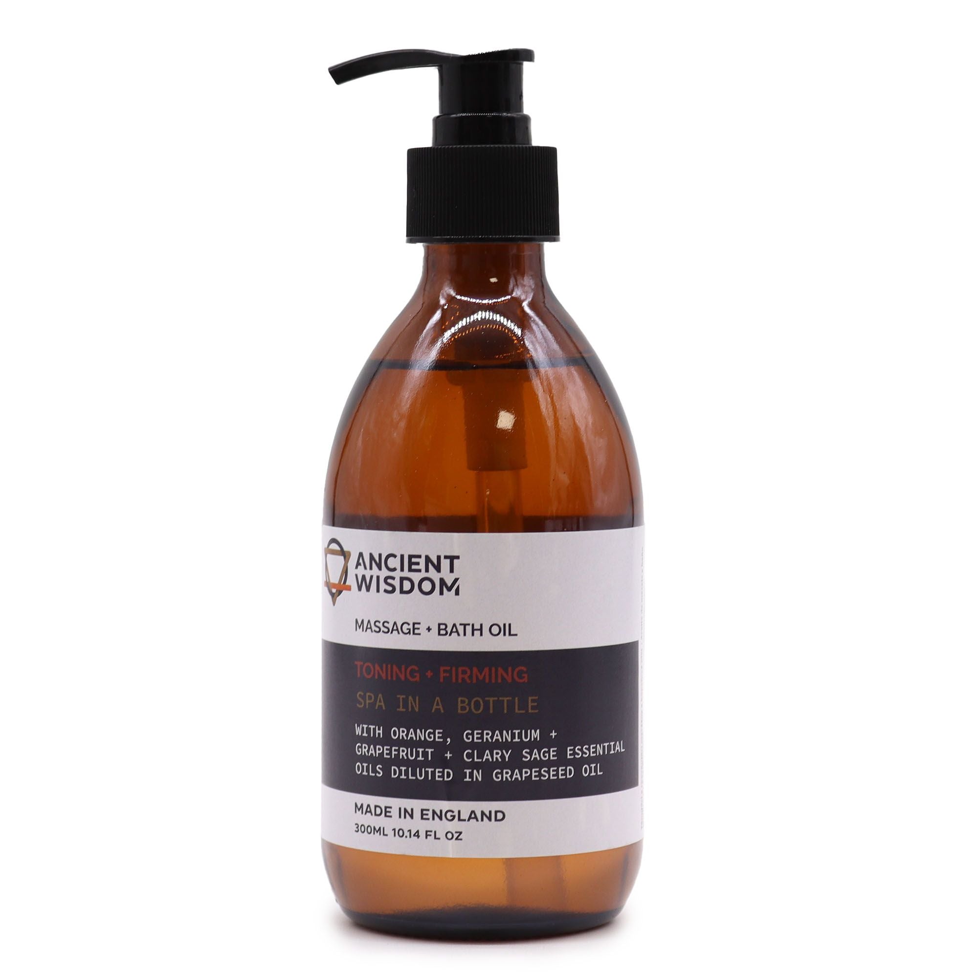 Aromatherapy Massage and Bath Oil for Toning and Firming 300ml