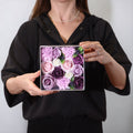 Square Box of Lavender Roses and Carnations for Thoughtful Gifting
