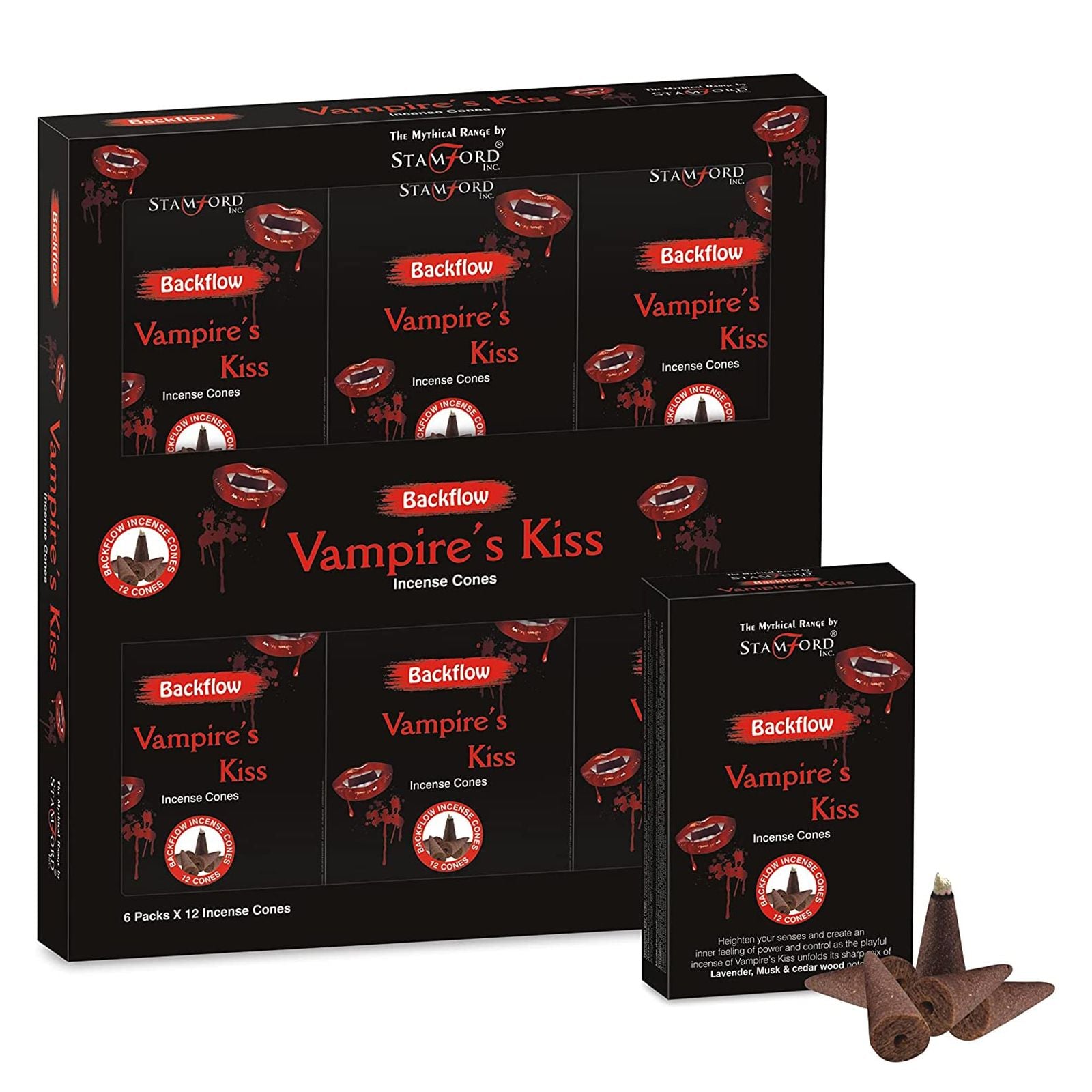 Mythical Backflow Cones Vampire Kiss for Captivating Aroma