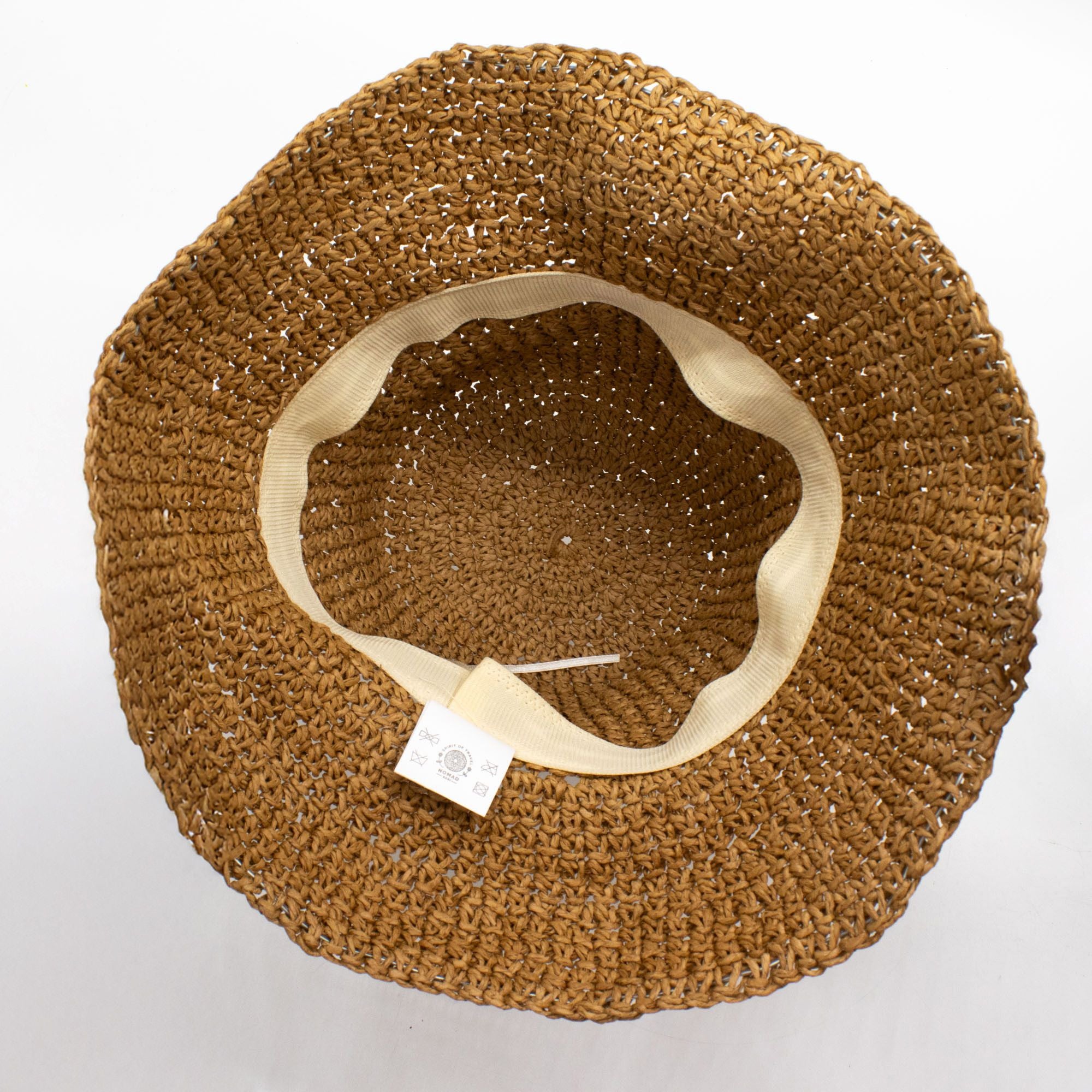 Nomad Sari Floppy Straw Sun Hat in Natural Coffee for Summer Style