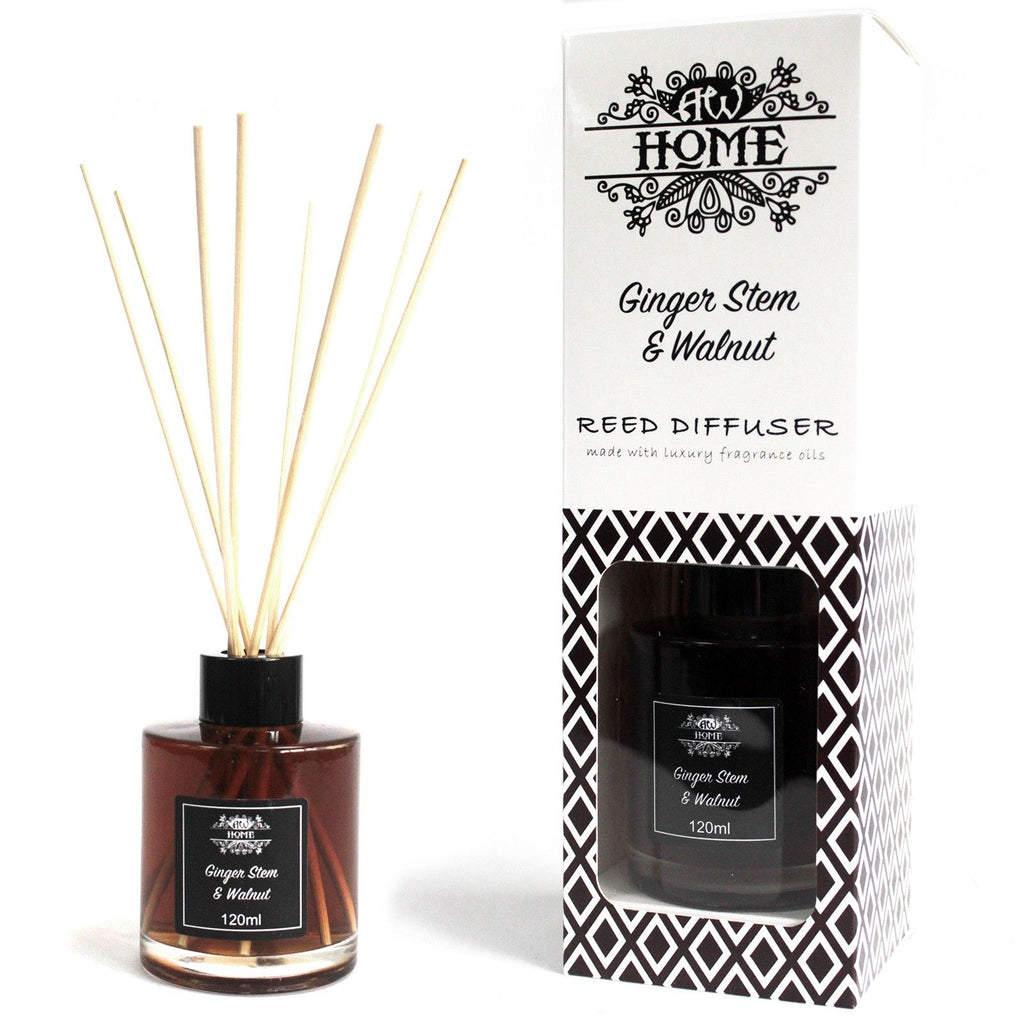 120ml Reed Diffuser Ginger Stem and Walnut for Home Fragrance