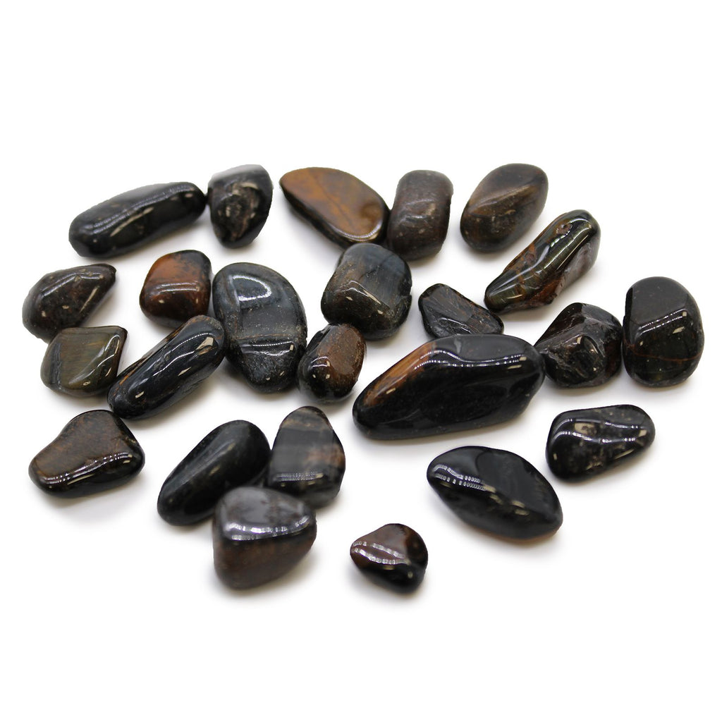 Small African Tumble Stones Blue Tiger Eye for Mineral Collectors