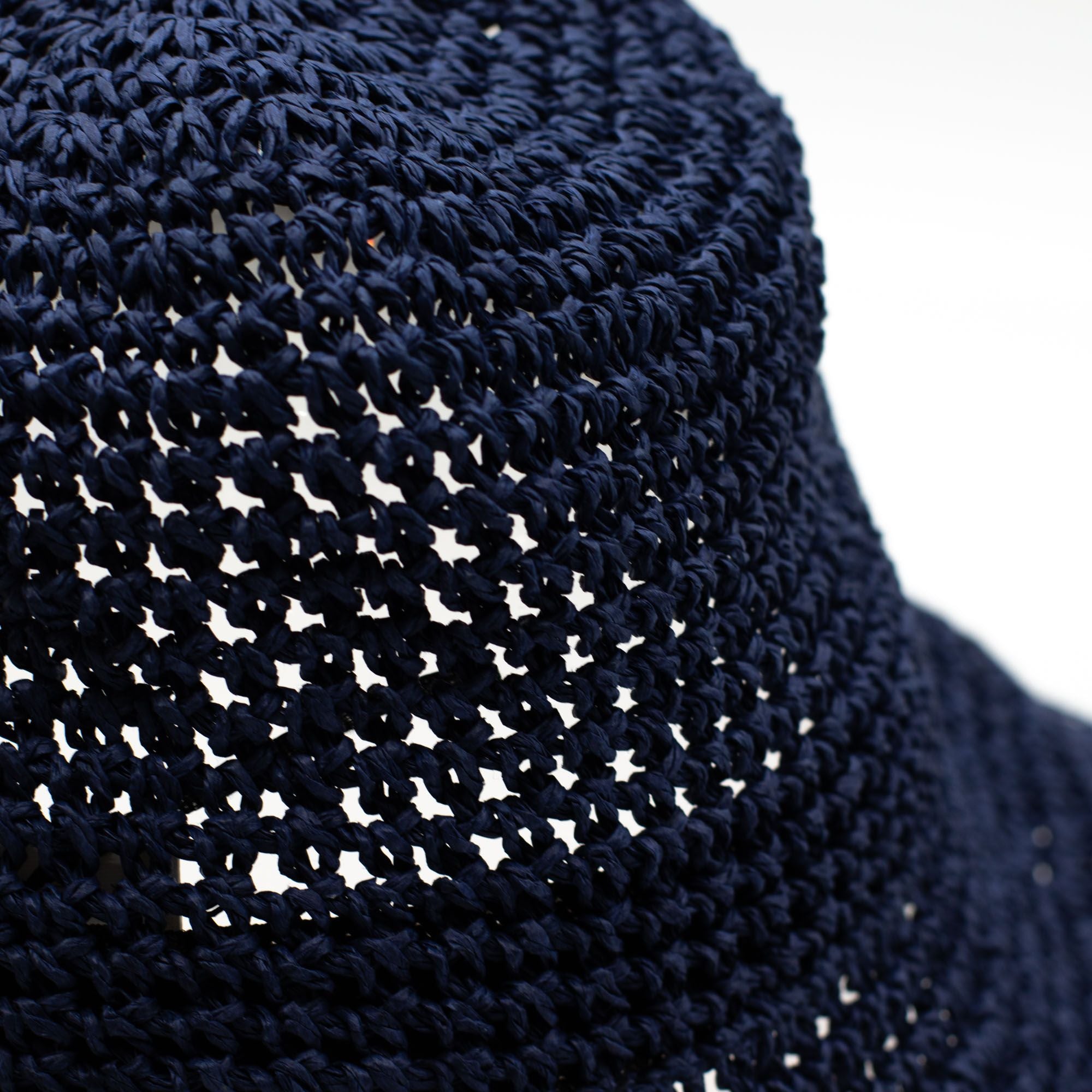 Nomad Sari Floppy Straw Sun Hat in Navy Blue for Summer Style