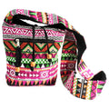 Stylish Pink Jacquard Sling Bag for Everyday Casual Adventures