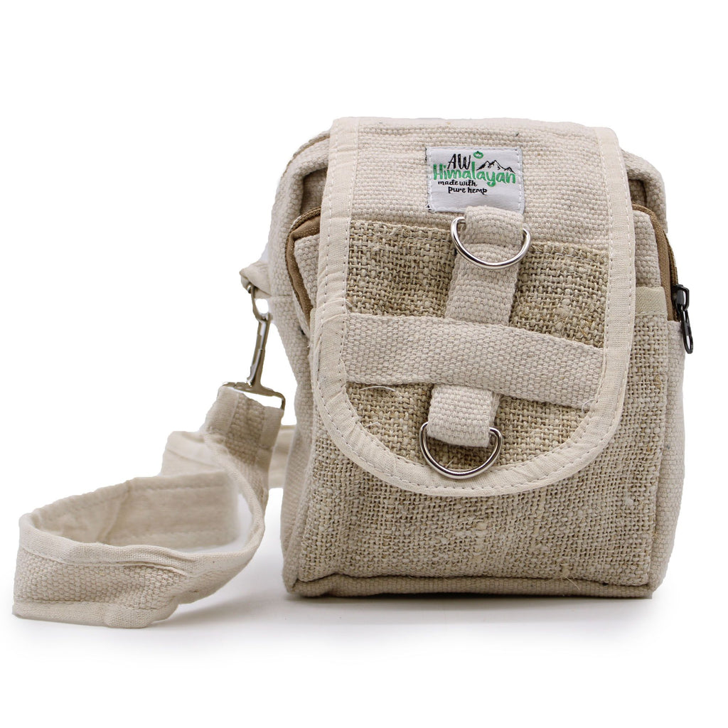 Body Cross Natural Hemp & Cotton Travel Bag for Everyday Use