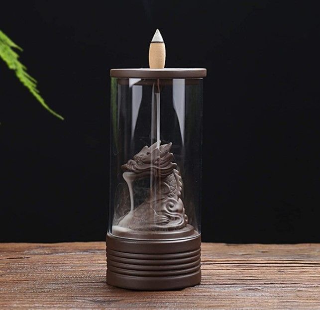 Backflow Incense Burner Dragon Waterfall for Ultimate Relaxation