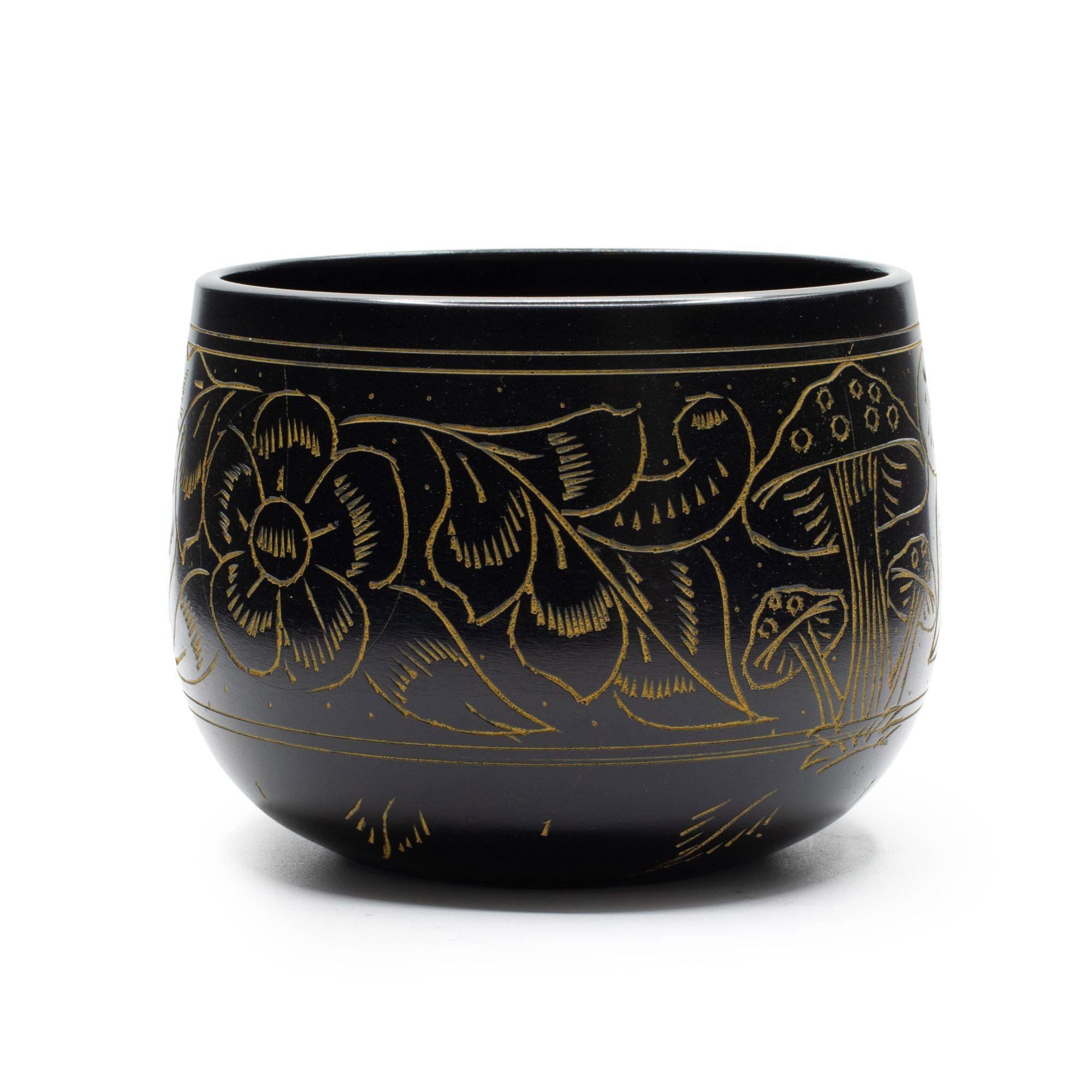 Magic Mushroom Cauldron Singing Bowl in Yellow 15cm Unique Design