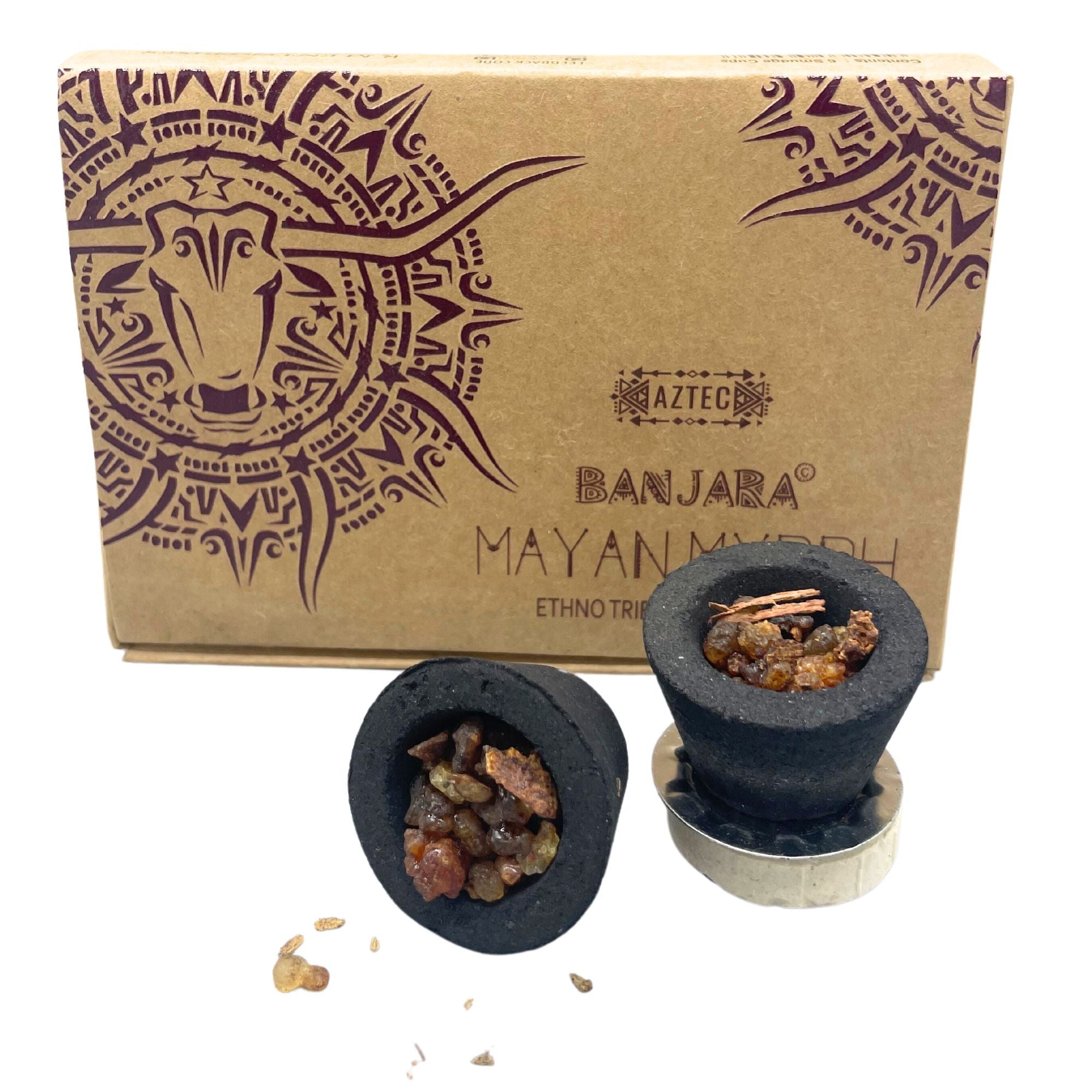 Banjara Resin Cups Mayan Myrrh for Unique Aromatic Experiences