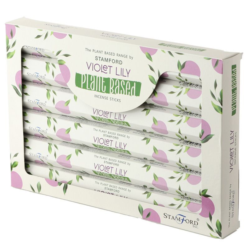 Plant Based Incense Sticks Violet Lilly for Invigorating Aroma