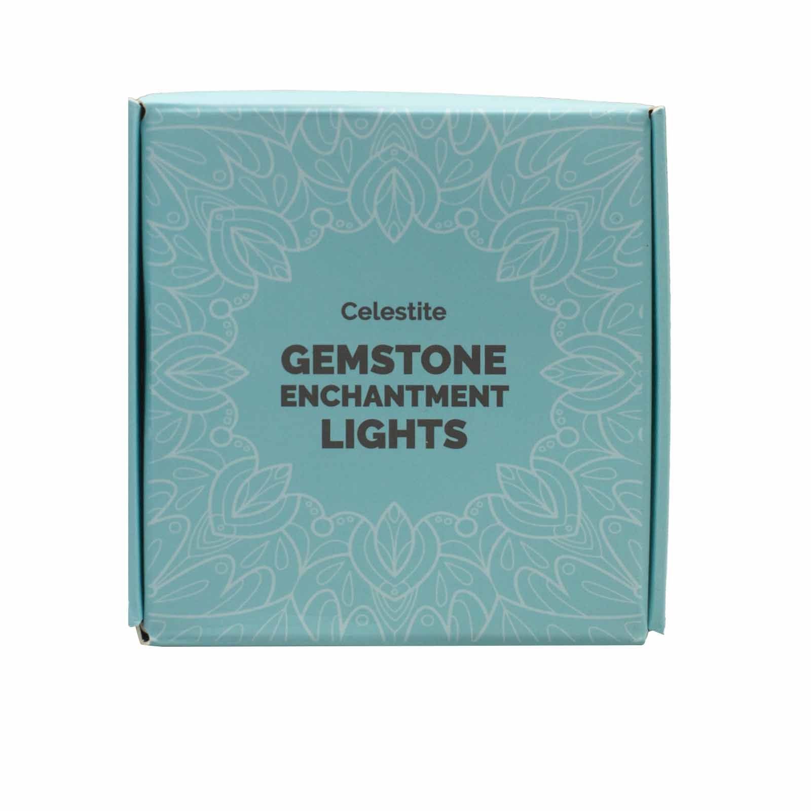 Gemstone Enchantment Lights with Celestite Crystal Design