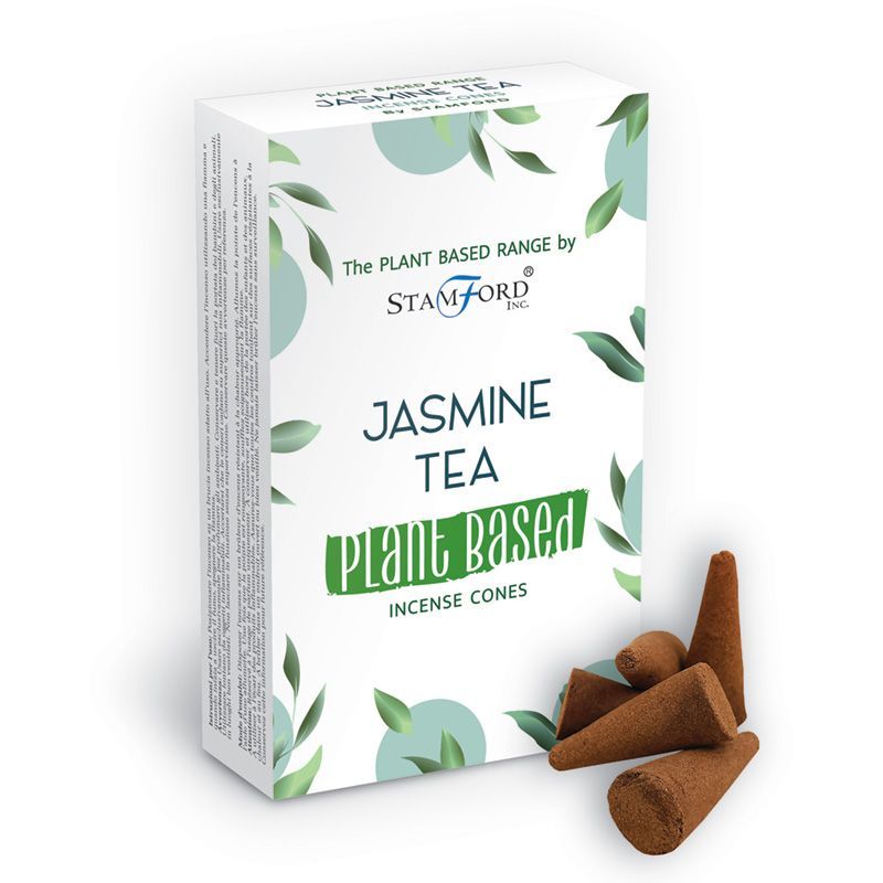 Plant Based Incense Cones Jasmine Tea for Home Fragrance Use
