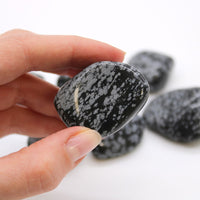 XLarge Tumble Stones - Obsidian Snowflake