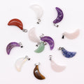 Gemstone Moons Pendants Assorted Set of 12 for Unique Designs