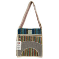 Hemp Laptop Messenger Bag with Curves Design for Everyday Use